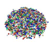 Bright Ideas Moons & Stars Sequins. 100g Jar Assorted Shapes Colours and Sizes for Arts & Crafts Ideal for Schools, Home Crafting, Kids Scrapbooking & Sewing Embellishments. PVC Material. BI0352.