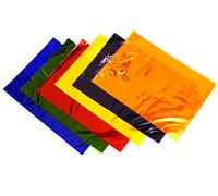 Bright Ideas Pack of 48 A4 Cellophane Sheets in Assorted Colours. Colourfast and Acid-Free. Ideal for Creative Art and Crafts supplies, Scrapbooking Assortment and Stained-Glass Window. BI2614.