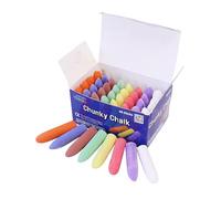 Bright Ideas PK40 Chunky Chalk Sticks, Bright Coloured Playground Chalk for Children, Bright Washable Sidewalk, Pavement, 8 Assorted Colours, 5.5cm