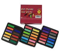 Bright Ideas Soft Pastels PK36 - Assorted Half Sticks With Intense Colors - Perfect Square Chalk for Blending - for Kids, Artists, Students on Paper and Canvas. BI8321