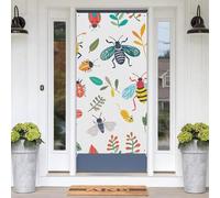 Bright Insect Pattern Door Banners for Front Doors, Spring Summer Decorative Door Cover Welcome Porch Banner Decoration Hanging Wall Background for Party Supplies Indoor Outdoor Home Decor