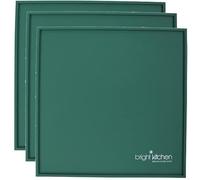 Bright Kitchen Set of 3-14" x 14" Silicone Sheets for Excalibur Dehydrator Bright Kitchen Re-Usable Non-Stick Mat (3 Edge Sheets)