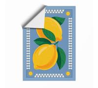 Bright Lemons Boho Unframed Wall Art Print A1 (84.1×59.4cm), Wall Decor for Living Room, Bedroom, Office & Home, Art Gift