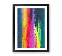 Bright Light Abstract Framed Print | A3 Black Framed Wall Art | Ready to Hang | Abstract Fantasy Picture | Living Room Bedroom Lounge Office