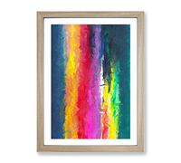 Bright Light Abstract Framed Print | A3 Oak Framed Wall Art | Ready to Hang | Abstract Fantasy Picture | Living Room Bedroom Lounge Office