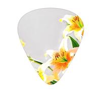 Bright lilies Printed pick set - 12 pieces, thin, medium and thick guitar picks, suitable for guitar, bass, electric guitar and ukulele