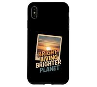Bright Living Brighter Planet Sustainable Future Case for iPhone XS Max