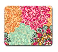 Bright Mandala Indian Vintage Mouse Mat Pad Computer PC Laptop Gaming Office Home Desk Accessory Gadget 12574
