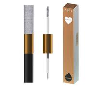 Bright masks, eyelashes, mascara with glitter, bright eyelashes and bright mascara with shine, Rímel eye make-up for curly eyelashes