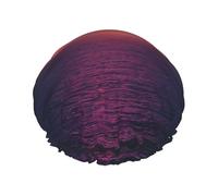 Bright Moon At Sea Hippie Print Reusable Spa Salon Shower Cap For All Hair Lengths With Lining Elastic Band