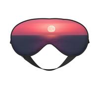 Bright Moon at Sea Hippie Print Sleep Eye Smask with Strap Eye Shade for Travel Nap Meditation
