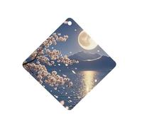 Bright Moon Hangs High Car Air Freshener Hanging, Long Lasting Scented Car Aromatherapy Tablets, Rhombus Fragrance Scented Cards for Vehicles, Bedroom, Wardrobe White-style