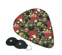 Bright Mushrooms Art Guitar Picks, 6 Pack Includes Thin(.46mm), Medium(.71mm) & Heavy Gauges(.96mm) Suitable For Guitar, Ukulele, Etc.