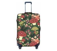 Bright Mushrooms Art print Luggage Protective Covers Luggage Sleeves Luggage Decorative Covers, Zip Luggage Covers, White, X-Large