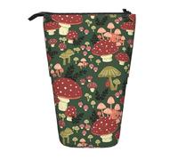 Bright Mushrooms Art Print Pencil Case Adjustable Pen Bag Office Travel Multifunctional Stationery Organizer