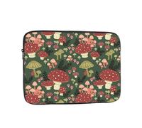 Bright Mushrooms Art Printed Laptop Sleeve Case 17 Inch - Protective Laptop Cover Bag Shockproof Notebook Computer Bag For Men And Women