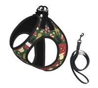 Bright Mushrooms Art Printing Puppy Summer Vest Harness With Reflective,Dog Accessories For Small Medium Large Dogs And Cats