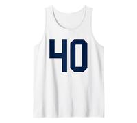 Bright Navy Blue Number 40 Jersey Player Uniform #40 Tank Top