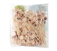 Bright Once-Only Use Decorative Skewers Camping Utensils for Fruit Platters Cocktails Garnishes Event Catering Disposable Party Accessories