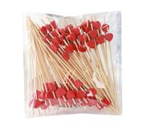 Bright Once-Only Use Decorative Skewers Camping Utensils for Fruit Platters Cocktails Garnishes Event Catering Disposable Party Accessories