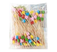 Bright Once-Only Use Decorative Skewers Camping Utensils for Fruit Platters Cocktails Garnishes Event Catering Disposable Party Accessories