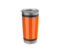 Bright Orange Stripes Vertical Lines Striped Stainless Steel Insulated Tumbler