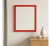 Bright Painted Wooden Photo Frame - Multiple Sizes - Flat Profile - Modern Solid Wood Frame for Pictures & Prints