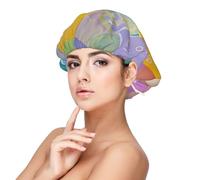 Bright Pastel Colors Satin Bonnet Silk Bonnet, Hair Bonnet For Sleeping, Soft Double Layer Silk Sleeping Cap Hair Wrap For Women Natural Curly Braided Long Hair