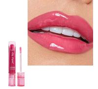 Bright Pink Lip Gloss, Glossy Plumping Lipgloss, High Shine Finish Jelly Liquid Lipstick, Hydrating Moisturizing Longlasting Nourishing Lipgloss, Gift for Women