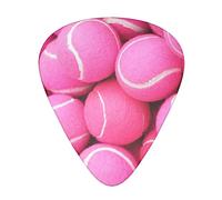 Bright Pink Tennis Balls Advanced guitar pick 12 pieces Three thicknesses for bass, electric guitar, acoustic guitar bag