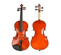 Bright Plywood Student Violin Basswood 4/4 3/4 1/2 1/4 1/8 1/16 Violin Instrument (Color : 1/4)