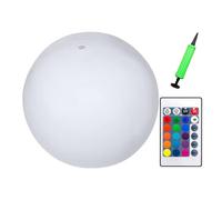 BRIGHT POOL BALLS - Inflatable Size 15 inch, 4 Modes LED Remote Control, Portable Floating Orb PVC 140g, Ends the Dark Atmosphere of Pool Hazards, Glow in the Dark