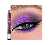 Bright Purple Shimmer Eyeshadow Stick, Pink Pearl Cream Eye Shadow Pen, Mermaid Glitter Color Crayon Eyeshadows Pencil, Pearlescent High Pigmented Eyeliner, Smooth for Eyes Makeup