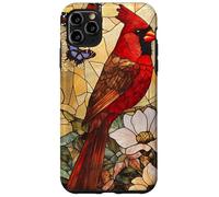 Bright Red Cardinal Among White Blossoms Scene Case for iPhone 11 Pro Max