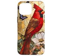 Bright Red Cardinal Among White Blossoms Scene Case for iPhone 16 Pro Max