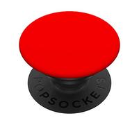 Bright Red Cell Phone Holder and Stand - Plain Solid Color PopSockets Swappable PopGrip