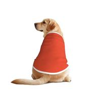 Bright Red Print Dog T-Shirt - Casual Summer Pet Top Lightweight Dog Clothes Apparel for Medium Large Dogs