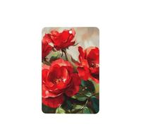 Bright Red Roses Car Air Fresheners 4 Pcs Hanging Scented Cards Fragrance Scented Cards For Car Aromatherapy Tablets