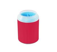 Bright Red Solid Color Reusable Pet Paw Cleaner Cup Soft Silicone Bristles Pets Grooming Supplies for Small Medium Dogs & Cat Breeds limpiador de patas para perro