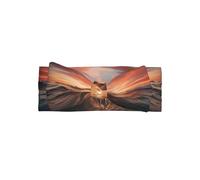 bright red sunsetPatterned bow headband, baby hair accessory, suitable for babies aged 0-6 months or everyday wear