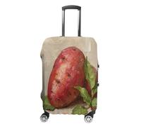 Bright Red Sweet Potato Luggage Cover TSA Approved Suitcase Covers for Luggage Elastic Washable Suit Case Covers Anti-Scratch Travel Luggages Sleeve Suitcase Protector Fits