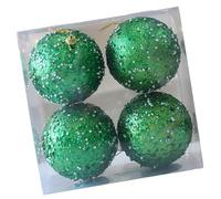 Bright Reflective Christmas Decors Foam Ball with Pearls and Sequins Finish Hanging Ornament for Indoor Holiday Parties Sparkling Christmas Decoration Foam