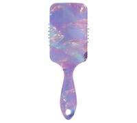 Bright shiny dreamy pink purple gold hair brush for thick curly thin long short wet or dry adds shine and makes smooth comb paddle brush for men women child