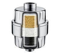 Bright Showers High Output Shower Filter for Hard Water Universal Shower Water Filter, Water Softener Shower Head Filter Removes Chlorine, Fluoride and Heavy Metals, Chrome Finishing