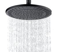 Bright Showers - Large 9" Rainfall Overhead Showerhead - Powerful 200 Jet Nozzles - Spa-Like Shower Experience - Round (Oil-Rubbed Bronze/ORB)