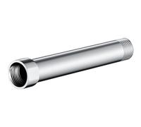 BRIGHT SHOWERS Shower Arm Extender for Rain and Handheld Shower Head, 6 Inch Shower Head Extension Arm, Shower Pipe Extension for Extending or Lowering Showerhead, Chrome