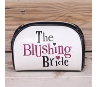 Bright Side The Blushing Bride Big Day Zipped Leather Wedding Day Make Up Bag