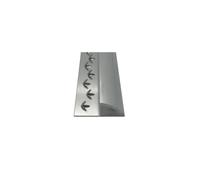 (Bright Silver, 9ft) Prestige Metal Door Bar Trim Carpet to Vinyl/Lino Single Edge Threshold