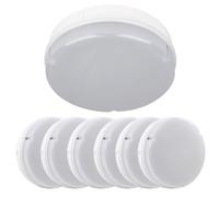 Bright Source 10x Wall & Ceiling Round Utility LED Bulkhead, White, Switchable Wattage 9W 14W 18W, IP65, 120° Beam Angle, Switchable 3CCT Colour Temperature 3000K 4000K 6000K