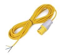 Bright Source 110v Cable Mount CEE 2P+E Connector Plug, 10 Metre Extension Cable, 16 Amp, IP44 Rated